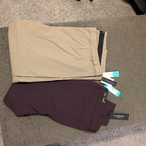 Liverpool Dark Purple Skinny Pant with Taupe Trouser Duo NWT
